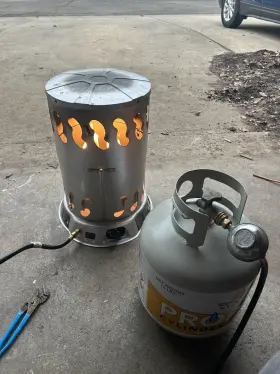 Mof270490 Mr. Heater 80000 Btu Silver Portable Propane Convection Utility Workshop Warmer