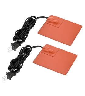 Mtsooning 95l0i 2pcs Silicone Car Engine Heater Pad 4x5 Inch Self-adhesive Oil Pan Pa
