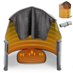 Zy-66 Mxmoonfree Foot Warmer Under Desk With Blanket Personal Space Heater Thermostat An