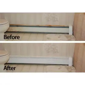 Neatheat 313096260235 30 07 Original Series Inside Corner Baseboard Cover - Hot Water Covers