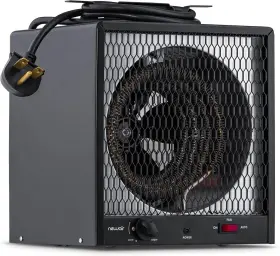 5600w Newair 800689663820 Portable Electric Garage Heater - Heats Up To 600 Sq. Ft. With 6-foot