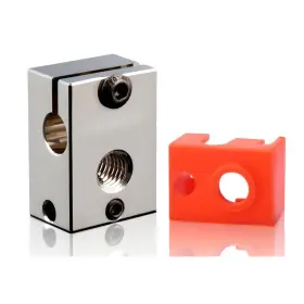 Newwish 747086468064 V6 Heater Block Plated Copper With Silicone Sock High Tempera