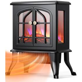 Nicecho Nc1500w Electric Heater With 3d Infrared Quartz Fireplace Stove-style Design Open Box