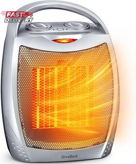 Ningbo Baohei Intelligent Technology Co. Ltd. 445027455427 Givebest Portable Electric Space Heater With Thermostat 1500w/750w Safe And Qui