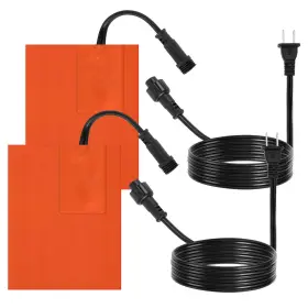 Nq-oil-pan-heater-2x5in-2pcs Nkiy Quen 2 Pcs Engine Silicone Heating Pad-5 Inch X 4 Detachable Oil Pan Heater With 194