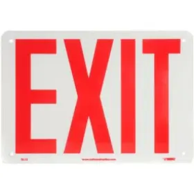 Gl12r Nmc Glo-brite Exit Sign - Rigid Plastic Accuform Manufacturing