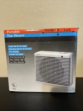 1501a North Tech 769455100016 Portable Fan Heater Model Pre-owned With Box Works