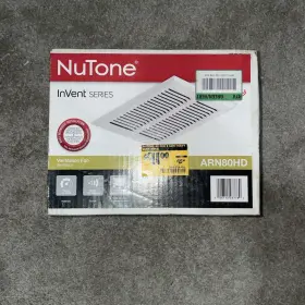 Arn80hd Nutone Invent Series Heavy Duty 80cfm Ceiling Roomside Installation Bathroom Fan