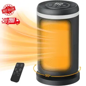 Lfhm060bk Ogacfo Space Heater 1500w Portable Heaters For Indoor Use Small Mini