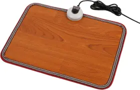 Xjd-02 Olydon Electric Heated Floor Mats Under Desk Foot Warmer - 110v Wood Grain
