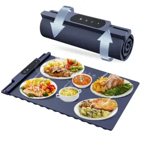 Omeo 850056547802 Food Warming Mat - Electric Tray With 3 Temperature Settings And