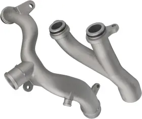 L-0102  Omozone Upgraded Aluminum Thermostat Top Crossover Hose Coolant Pipe Compatible With