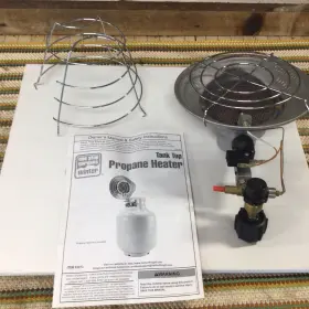 63073 One Stop Gardens Single Tank Top 15 000 Btu Radiant Propane Outdoor Space Heater
