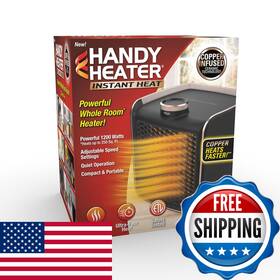 Ontel B0dhydkvv4 Handy Heater Instant Heat - Copper Infused Ceramic Technology Space