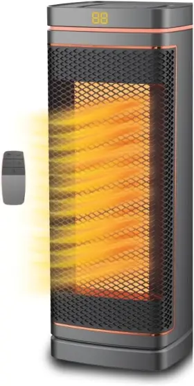 Heatcct-mc2 Ontel Handy Heater Copper Core Tower Space 1500 W Thermostat Oscillating And Portable