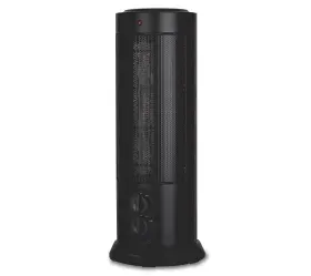 310109395m Optimus 18 Inch Oscillating Tower Heater With Thermostat Black