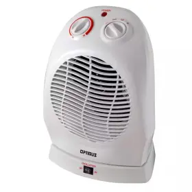 Optimus 445000284266 750-watt To 1500-watt Oscillating Portable Fan Heater With Thermostat