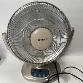 H-4438 Optimus 630326144388 2-speed Oscillating 14 Inch Dish Radiant Heat Heater No Remote Tested