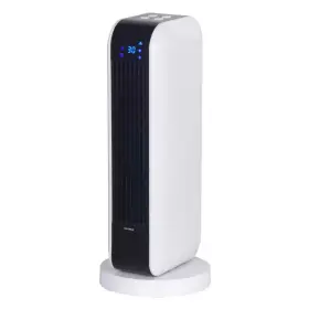 Optimus 705353300066 17 Inch Oscillating Tower Electric Ceramic Space Heater With Remote Control