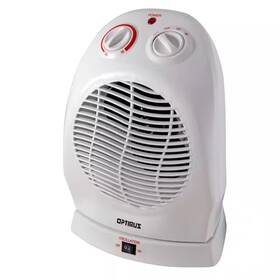 Optimus 744759129574 750-watt To 1500-watt Oscillating Portable Fan Heater With Thermostat