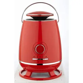 985109269m Optimus Portable 360-degree Surround Electric Ceramic Heater With Thermostat In Red