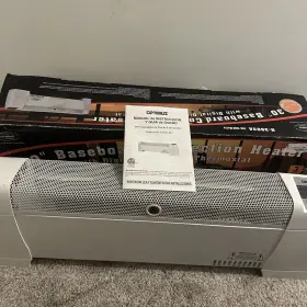 H3603 Optimus 30 Inch Baseboard Convection Space Heater With Digital Display