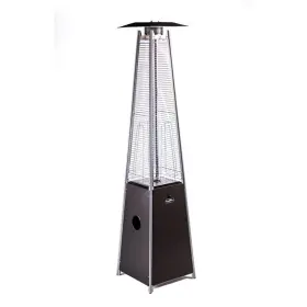 Origins By Alpine 840108506918 Apex Flame Outdoor Heater In Mocha Brown