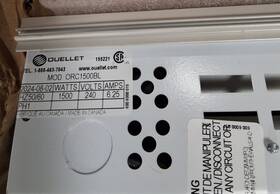 Ouellet Orc1200bl Heater 9ft 5 Inch Long Cove 1500watt 240v 6.25 Amps