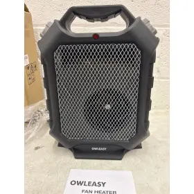 Fht150-2402f Owleasy Fan Heater Adjustable 750/1500w Small Portable - Black 120v