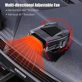 Paddsun 883148210100 12v Car Heater - Fast Warming Winter Driving And Frosty Morning Commutes