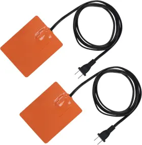 Pad-2 Pamase 2 Pcs Silicone Car Engine Heater Pad - 4x5in Self-adhesive Oil Pan Wi