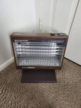 Panasonic Ds-294 Vintage Rare Faux Wood Portable Space Quartz Fan Heater 1500w Fs-294