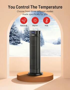 Paris Rhone 654538585050 Rh Ne 1500w Fast Heating Electric Ceramic Space Heater Pe-he018 - Black