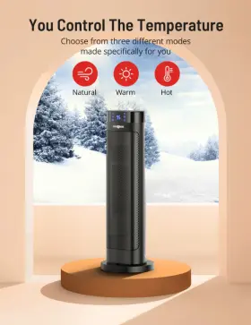 Pe-he018 Paris Rhone 654538585050 Rh Ne 1500w Fast Heating Electric Ceramic Space Heater - Black
