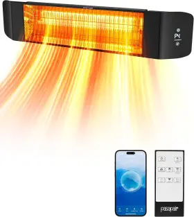 Pasapair 850074107576 Electric Patio Heater - Smart Infrared Indoor 24h Timer With App