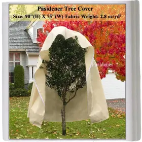 1pc-2.8 Pasidener -1pc-2.8 Oz/yd² -beige Plant Covers Freeze Protection 2.8oz 1 Pack 90 Inch X75 Winter Tree Frost