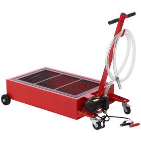 Patikuin Agm-fvvx-813-avx55p3378dw4 20 Gallon Low Profile Oil Drain Pan With 12v Electric Pump Portable Heav