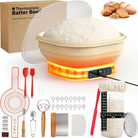 Pawtners Ptfb003ay1 Heating Sourdough Starter Kit 2l Electric Thermostatic Silicone Square Foldable