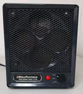 3a10025 Pelonis Disc Furnace 1500w Ceramic Space Heater Fan Variable Temp Honeycomb