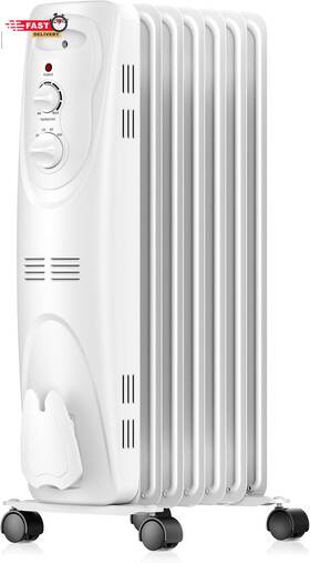 Pelonis 445001977921 Radiator Heater For Large Space Electric Oil Filled Dual Knob