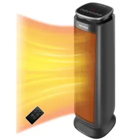Pelonis 810049710187 23 Inch Tower Heater Ceramic Fan-forced Timer Portable Quiet - Black