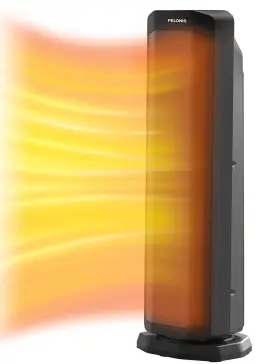 1500w Pelonis 810049710552 Tower Space Heater For Indoor Use In With Oscillation Remote Control