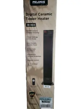 Pelonis 810049711467 30 Inch Ceramic Tower Space Heater With Adjustable Thermostat Oscillation Not Workin