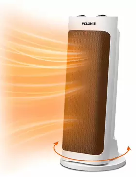 Ph-19j Pelonis Portable Space Heater With 70 Oscillation And Thermostat Quiet Electr