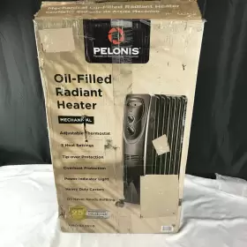 Pho15a2agb Pelonis 1500w Electric Oil Filled Radiator Space Heater Black