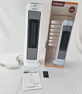 Phtpu1501 Pelonis Ceramic Tower Space Heater With Oscillation Remote Control Timer 1500w