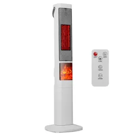 1500w Penguinwarmth 730056005499 Oscillating Ceramic Tower Space Heater 3d Flame Portable Electric 3 Modes