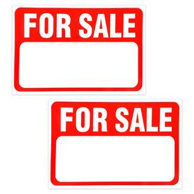 Penitue 1092217 2pcs For Sale Car Sticker 12.01x8in/30.5x20cm Self-adhesive White Red