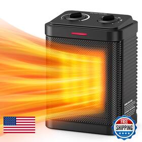 Pereysi B0bg4ml55h 1500w Small Space Heater For Indoor Use Ptc Ceramic