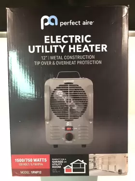 1phf12 Perfect Aire Heater Electric Utility 1500/750 Watts Pa 12 Inch Metal Model